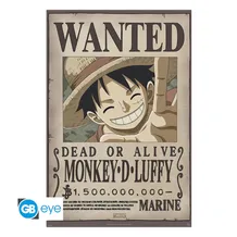 Постер GB Eye: Maxi: One Piece: Monkey D. Luffy: «Wanted», (23319)