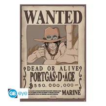 Постер GB Eye: Maxi: One Piece: Portgas D. Ace: «Wanted», (247654)