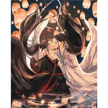 Картина за номерами Kartiny Origami: Heaven Official's Blessing: Lan Wangji and Wei Wuxian, (3119)