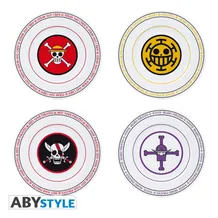 Набір тарілок ABYstyle: One Piece: Pirate Team Logos, (31536)