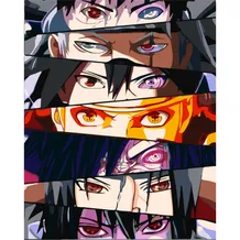 Картина по номерам Kartiny Origami: Naruto: The Power of Eyes, (3272)