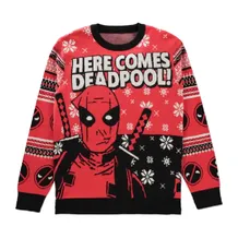 Джемпер Difuzed: Christmas: Marvel: Deadpool: Deadpool: «‎Here Comes Deadpool!» (S) (муж.), (333459)