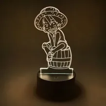 Акриловий світильник One Piece: Monkey D. Luffy, (40886)