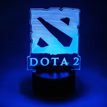 Акриловый светильник Dota 2: Logo, (40913)
