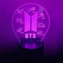Акриловий світильник BTS: Logo, (40932)