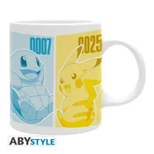 Кухоль ABYstyle: Pokemon: Bulbasaur, Charmander, Squirtle, Pikachu, (43598)