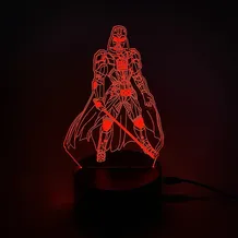 Акриловий світильник Star Wars: Darth Vader w/ Lightsaber (Battle Pose), (44680)