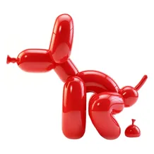 Jeff Koons: POPek: Pooping Balloon Dog (23) (Red), (45083)
