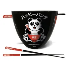 Чаша з паличками Pyramid International: The Original Ramen Company: Happy Panda (Set), (59484)