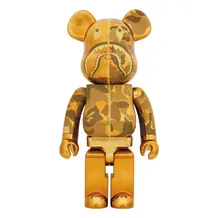 *Original* Be@rbrick: BAPE: Camo Shark (Gold) (1000%), (595146)