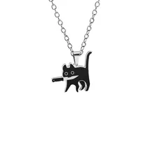 Металевий кулон Cat w/ Knife (Meme), (600355)