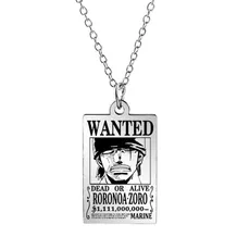Металевий кулон One Piece: Roronoa Zoro: «Wanted», (600357)