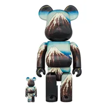 *Original* Be@rbrick: Katsushika Hokusai: Shower Below the Summit (Sanka Нakuu) (Set) (100% & 400%), (605067)