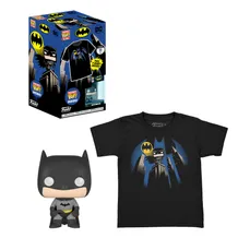 Комплект Funko Pocket POP!: Tees: DC: Batman (M) (Дитяча), (63527)