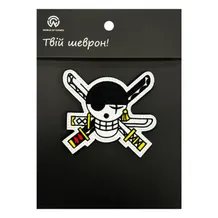 Шеврон One Piece: Zoro Skull: Logo, (6379)