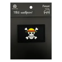 Шеврон One Piece: Straw Hat Pirates: Skull Logo, (6381)