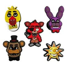 Набір джибітсів Five Nights at Freddy's: Chica, Foxy, Bonnie and Freddy, Sun, (6420)