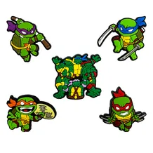 Набір джибітсів Teenage Mutant Ninja Turtles: Raphael, Donatello, Leonardo and Michelangelo, (6442)