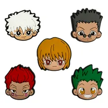 Набор джибитсов Hunter x Hunter: Killua, Hisoka, Gon, Kurapika and Leorio, (6445)