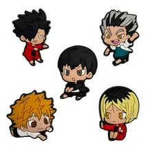 Набір джибітсів Haikyuu!!: Shoyo, Kenma, Tetsuro, Tobio and Kotaro, (6446)