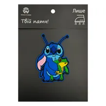 Патч Disney: Lilo & Stitch: Stitch w/ Frog, (6495)