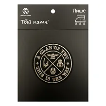 Патч Star Wars: The Mandalorian: Logo: «‎A Clan Of Two, This Is The Way», (6518)