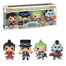 Фигурка Funko POP!: Animation: One Piece: Luffytaro, Sabo, Roronoa Zoro and Jinbe (4-Рack) (GameStop Exclusive) (Glows in the Dark), (691079)