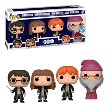 Фигурка Funko POP!: Wizarding World: Harry Potter: Harry Potter, Hermione Granger, Ron Weasley, Albus Dumbledore (Special Edition) (4-Рack), (69113)