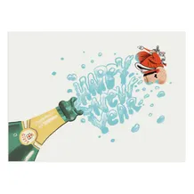 Листівка Gifty: Inspiring: Шампанське: «Happy New Year», (720072)