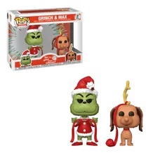 Фігурки Funko POP!: Books: How the Grinch Stole Christmas: Grinch and Max (2-Pack), (72505)