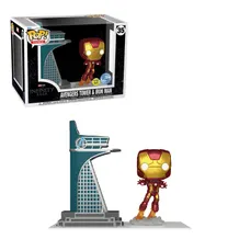 Фигурка Funko POP!: Town: Marvel (Studios): The Infinity Saga: Avengers Town and Iron Man, (74582)