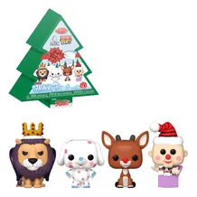Фигурки Funko Pocket POP!: Rudolph the Red-Nosed Reindeer: 60th Anniversary (4-Pack Tree Holiday), (79943)