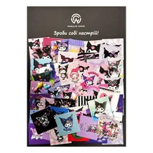 Набор стикеров Sanrio: Onegai My Melody: Kuromi and Melody, (8187)