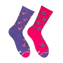 Шкарпетки Noskar: Purple Dinosaurs: «Кохайся, бо вимреш» (р. 36-40), (91396)
