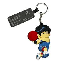 Брелок двухсторонний Slam Dunk: Kaede Rukawa w/ Basketball, (9172)