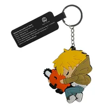 Брелок двухсторонний Chainsaw Man: Denji and Pochita, (9452)