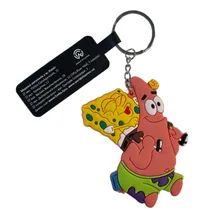 Брелок двосторонній SpongeBob SquarePants: Bob riding Patrick, (9938)