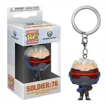 Брелок Funko POP! Overwatch: Soldier, (32774)