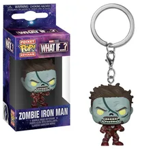 Брелок Funko Pocket POP! Keychain: Marvel (Studios): What If...?: Zombie Iron Man, (57400)