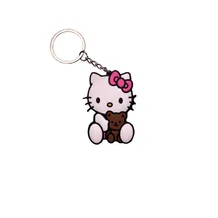 Брелок двухсторонний Hello Kitty: Kitty (w/Teddy Bear), (9907)