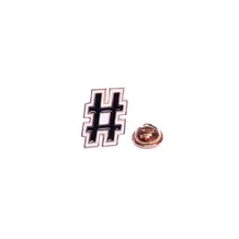 Металлический значок (пин) Pound sign #, (10199)