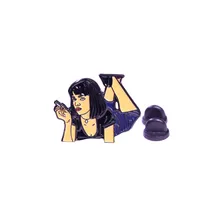 Металлический значок (пин) Pulp Fiction: Mia Wallace, (10681)