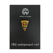 Металевий значок (пін) Pizza in Love, (10938)