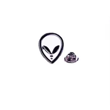 Металевий значок (пін) Black & White Alien, (11289)