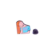 Металлический значок (пин) Sleaping Girl, (11471)