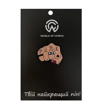 Металевий значок (пін) Fist w/"Punk" Tattoo, (11581)