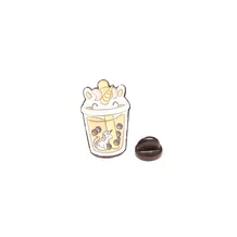 Металлический значок (пин) Unicorn in Cup, (11605)