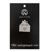 Металевий значок (пін) Mail w/Cat, (11632)