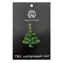 Металлический значок (пин) Christmas Tree, (12126)