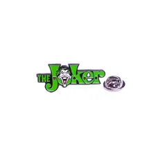 Металевий значок (пін) DC: The Joker Green Text, (12912)